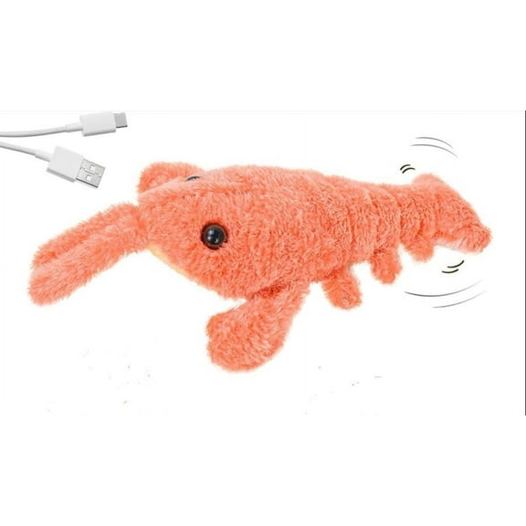 Floppy Lobster Interactive Dog Toy 2024 New Dog Toys Interactive Dog Toys Jumping Moving Dog Toys for Medium Dogs Calming Pet Toys Sturdy Puppy Chew Toys for Teething