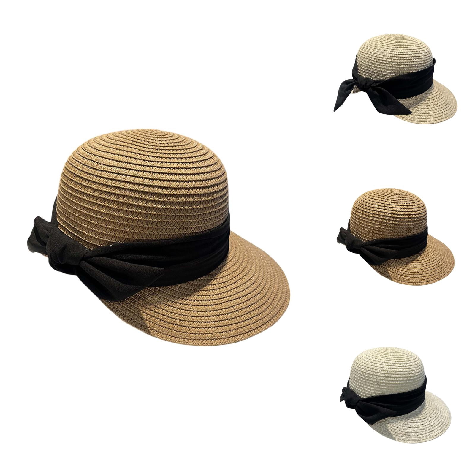 Wide Brim Floppy Straw Sun Hat with UPF 50 Womens Sun Straw Hat Wide Brim UPF 50 Summer Hat Foldable  main image 3