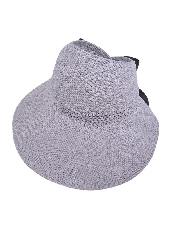 Floppy Sun Hats for Women Beach Visor Beach Hat Packable Straw Hat Large Straw Hat Foldable Beach HatWomen Ladies Summer Hat Floppy Beach Sunscreen Cycling Adjustable Cap Straw Hat