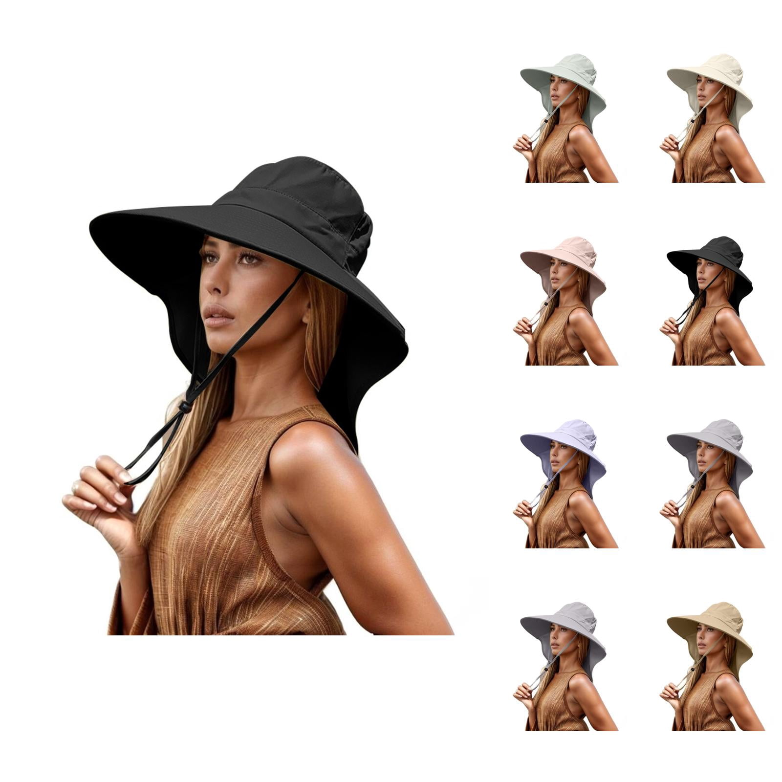 Women Sun Hat Hand-Woven Packable Beach Bucket Hat Floppy UV Protection Linen Sun Hats for Women – Summer Floppy Hat UV Protection  main image 4