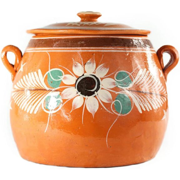 Flor Clay Bean Pot with Lid 6 qt