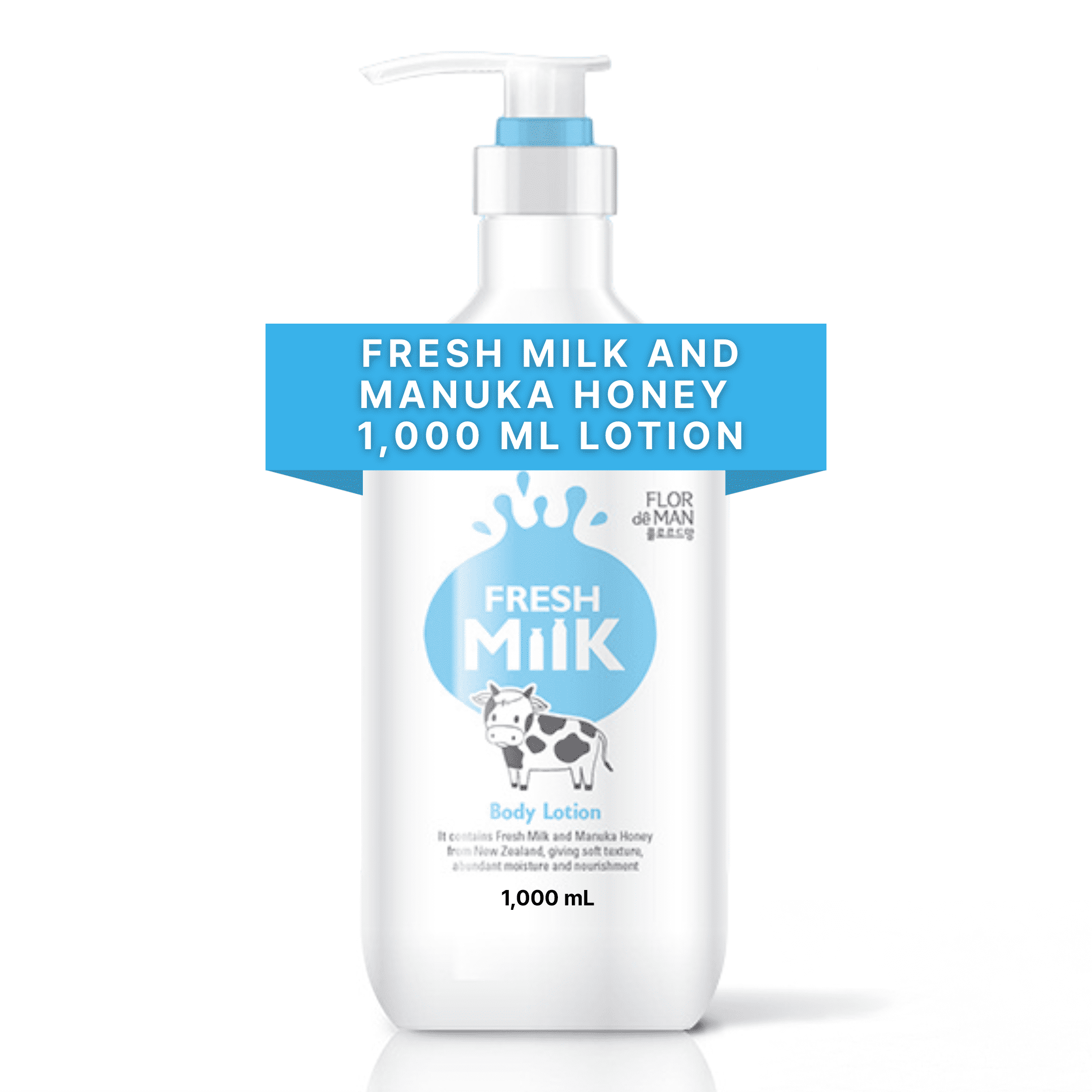 Flor de Man Fresh Milk Body Lotion with Milk Protein, Coconut Oil ...