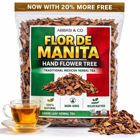Flor de Manita Herbal Tea Devils Hand Flower Herbal Tea 4 oz (113 g) Chiranthodendron Pentadactylon 100% Natural Flor de Manita Traditional Loose Leaf Tea Caffeine-Free, IMPORTED FROM MEXICO