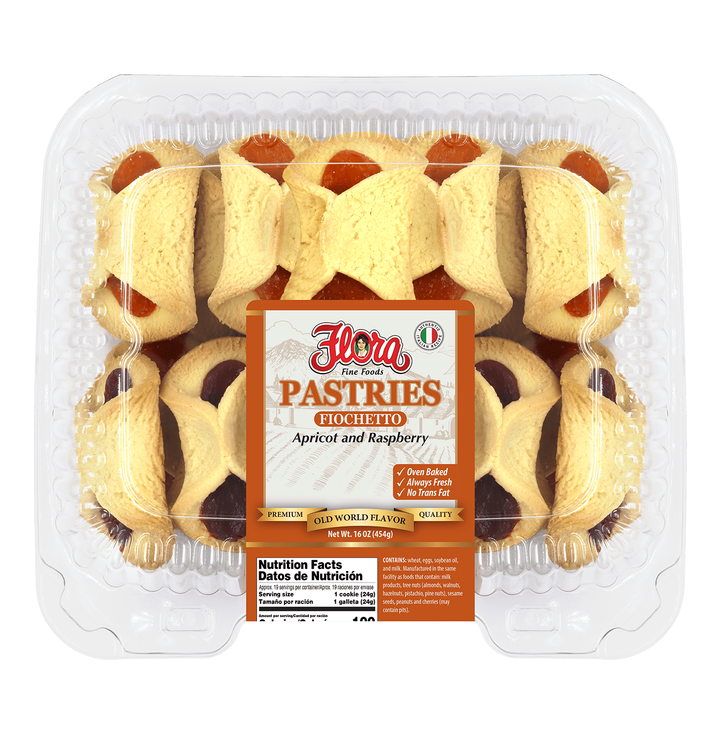 Flora Apricot, Raspberry, Guava Fiochetto