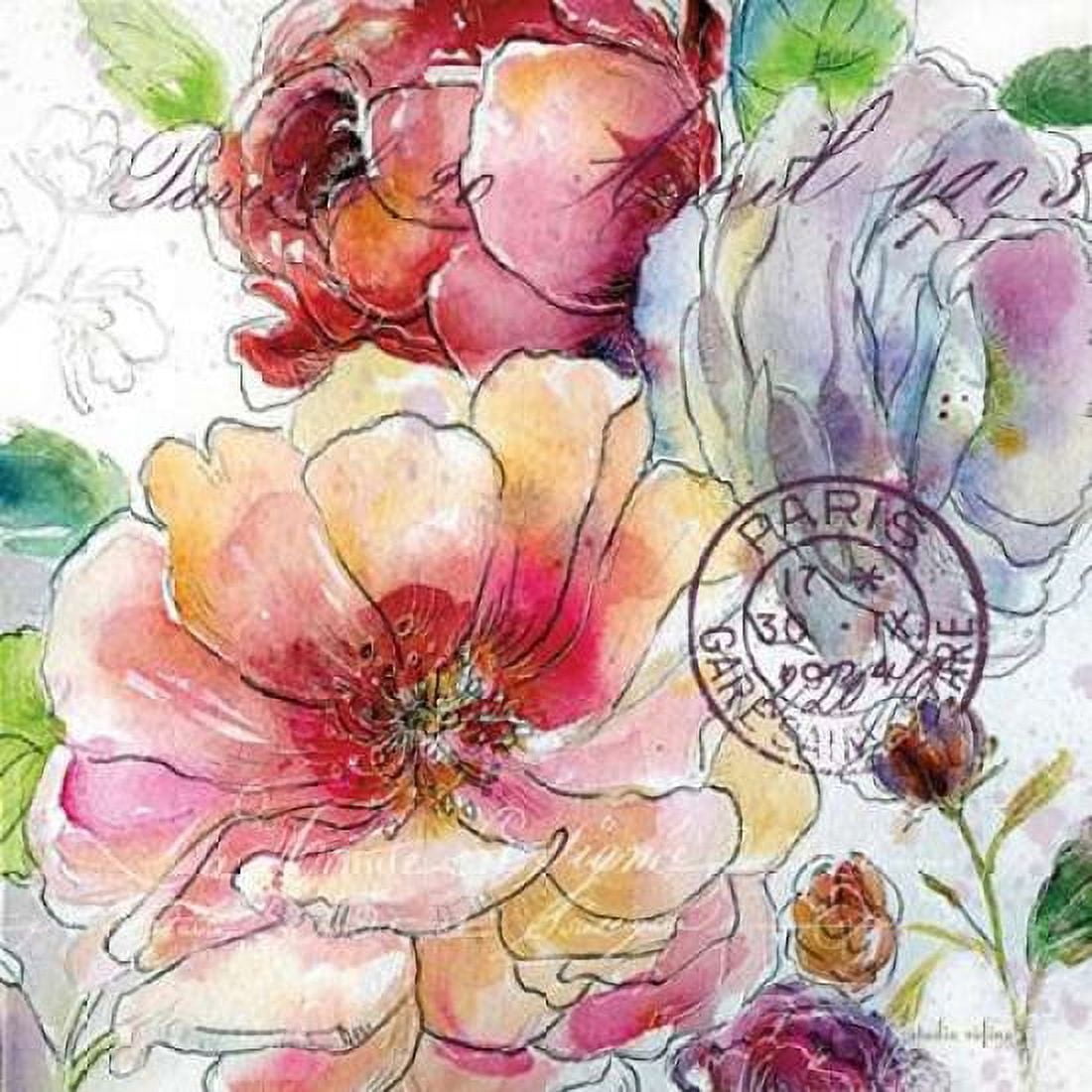 Flora Bella 1 Canvas Art - Studio Rofino (24 x 24)