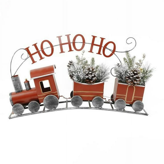Flora Bunda CH2128E 28.75'L LED Tin Train w/ Pines