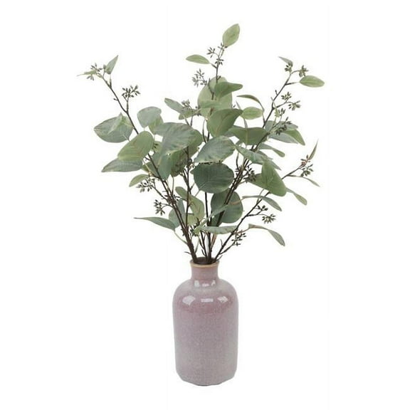 Flora Bunda CS6065E-MV Euc in 5'D x 8.75'H Ceramic Vase 5X5X8.75