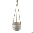 thumbnail image 1 of Flora Bunda CT593E-GD 6' Gold Geo Ceramic Hanging Planter with Beads, 1 of 5