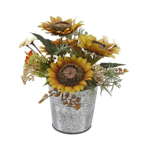 Flora Bunda FA1750E 8' Tall SUNFLOWERS MIX IN TIN