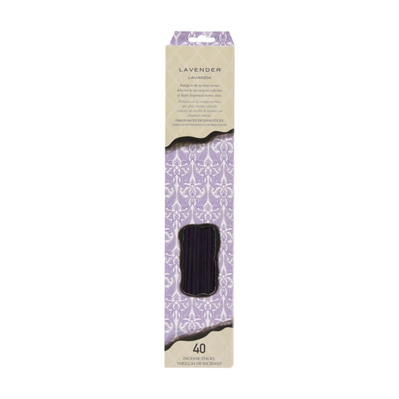 Flora Classique Lavender Scented Incense Sticks Tube, 40 Count