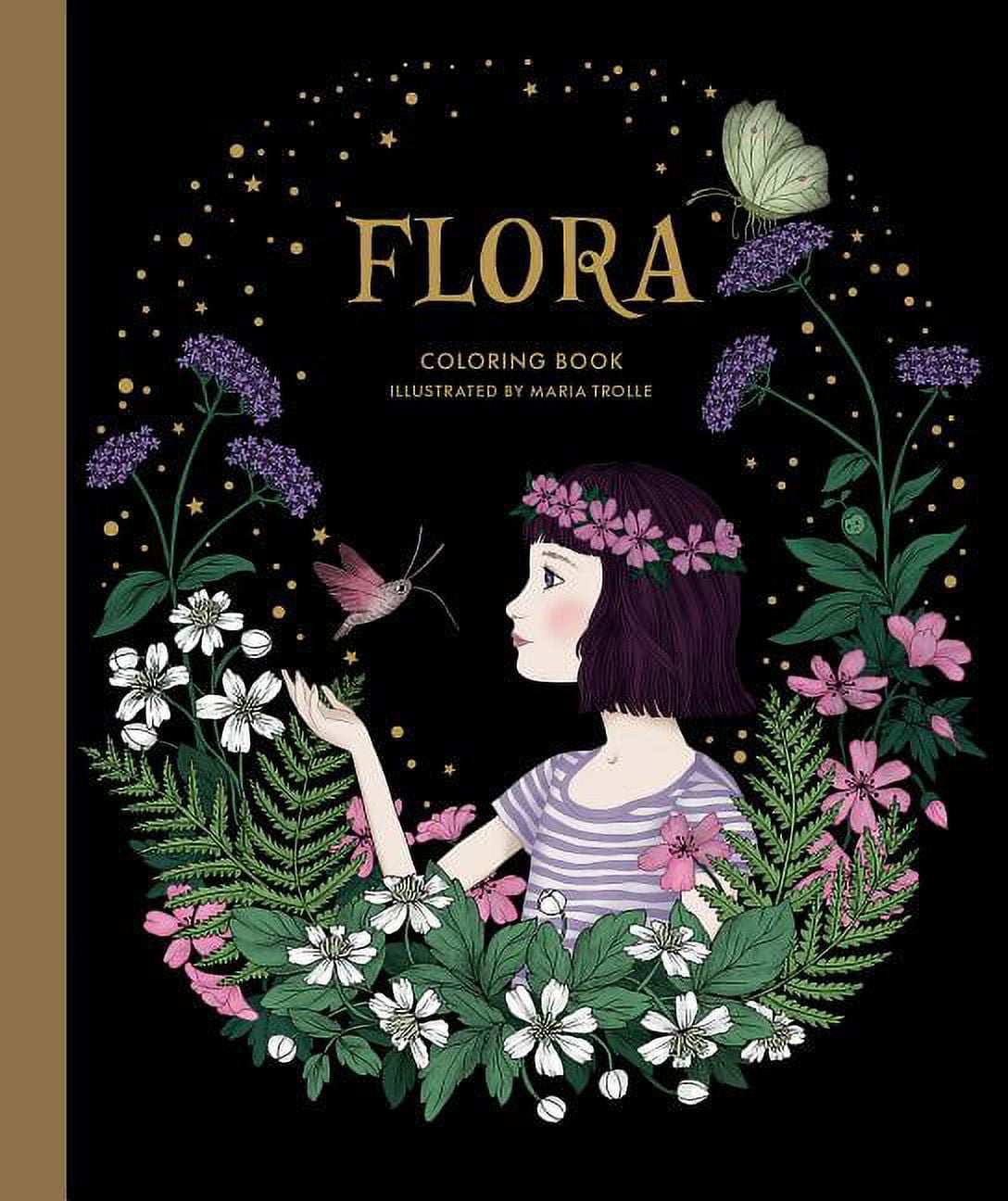 MARIA TROLLE Flora Coloring Book, (Hardcover)