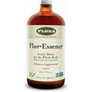 مزيج من الشاي السائل Flor Flor Essence 32oz LARGE - تطهير لطيف من السموم مع جذر الأرقطيون ، زلق الدردار ، عشب البحر ، الشوك - المكونات العضوية الممتازة