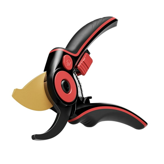 Flora Guard Garden Shears 8.2 Inch Bypass Pruning Shears, Professional Extra Sharp Sk5 Steel Garden Shears, Rubber Handle Heavy Duty Plant Pruning Scissors Gardening Tools Supplies (Long Blade