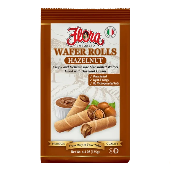 Hazelnut Wafer Rolls