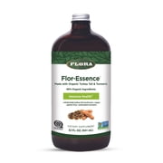 Flora Health Flor-Essence with Turkey Tail & Turmeric, Rich in Polysaccharides, 35+ Phenolic Compounds with Antioxidants and Immunity Support, 32-fl. oz. Glass Bottle