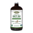 thumbnail image 1 of Flora Health MCT Oil Organic Energy Boost, C8 Caprylic & C10 Capric Acids, Keto, Kosher, Non-GMO Verified, 100% from Ethically and Sustainably Sourced Coconuts, 32 Fl Oz Liquid, Glass Bottle, 1 of 7