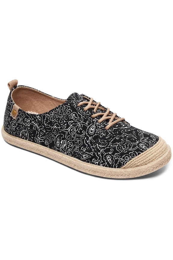 Flora Lace Up Deck Shoes [Black]