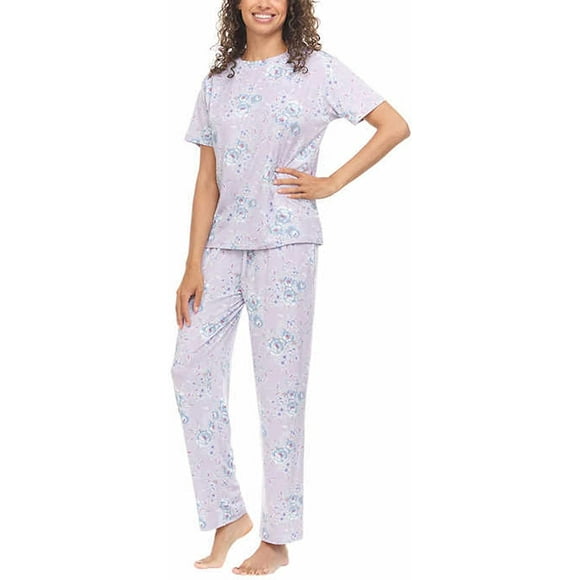Ladies' 2-piece PJ Set Size: M, Color: Blue/Purple