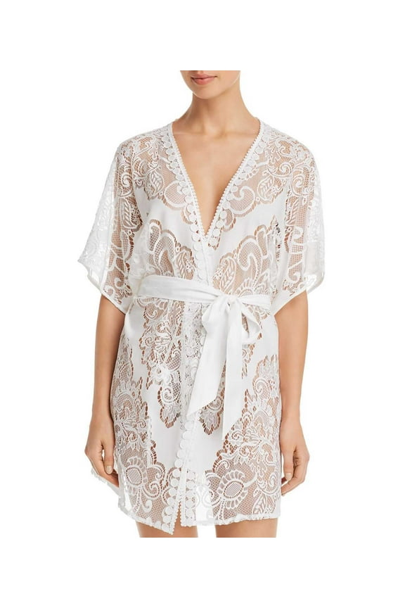 Millie Lace Robe (Large, Natural)