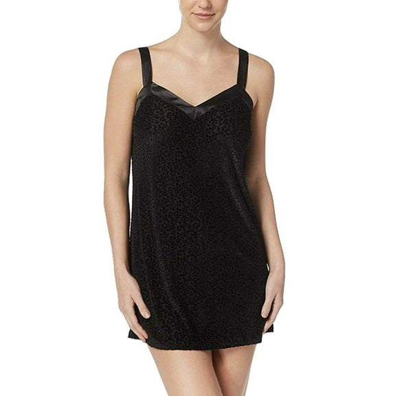 Flora Nikrooz Womens Burnout Sheer Velvet Chemise