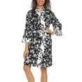thumbnail image 1 of Flora Nikrooz Women's Floral Print Super Soft Lightweight Comfortable Fit Robe, 1 of 4