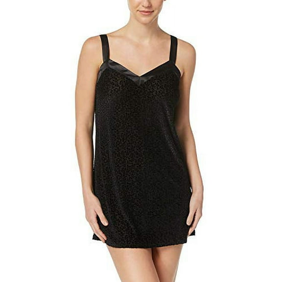 Flora Nikrooz Womens Burnout Sheer Velvet Chemise