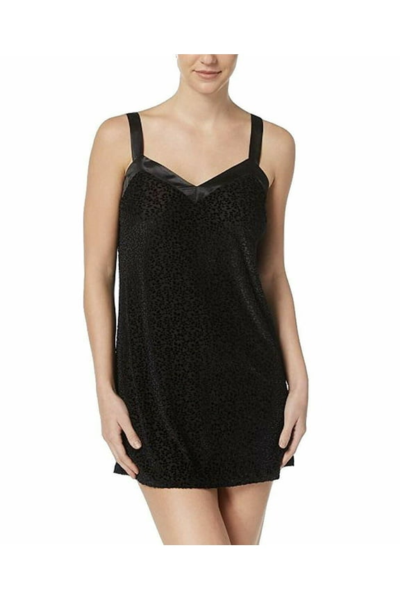 Womens Burnout Sheer Velvet Chemise
