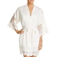 thumbnail image 1 of Flora Nikrooz Womens Farrah Charmeuse Wrap Robe;X-Small, 1 of 1