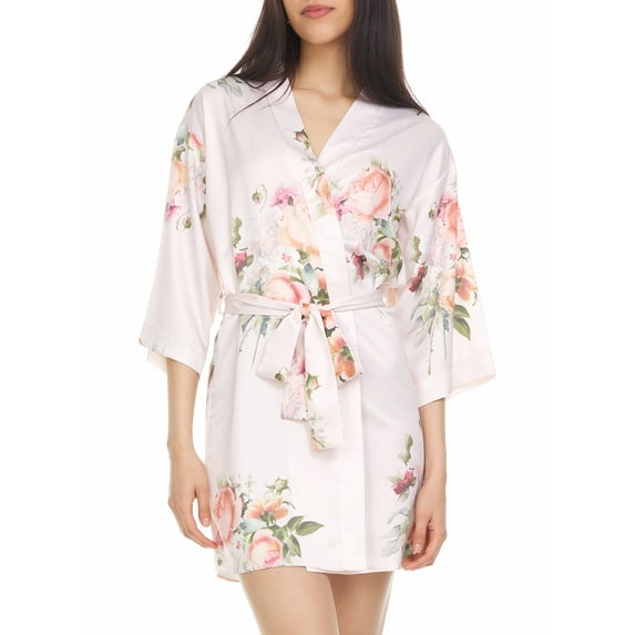 Flora Nikrooz Womens Miraj Charmeuse Robe Style-Q81332