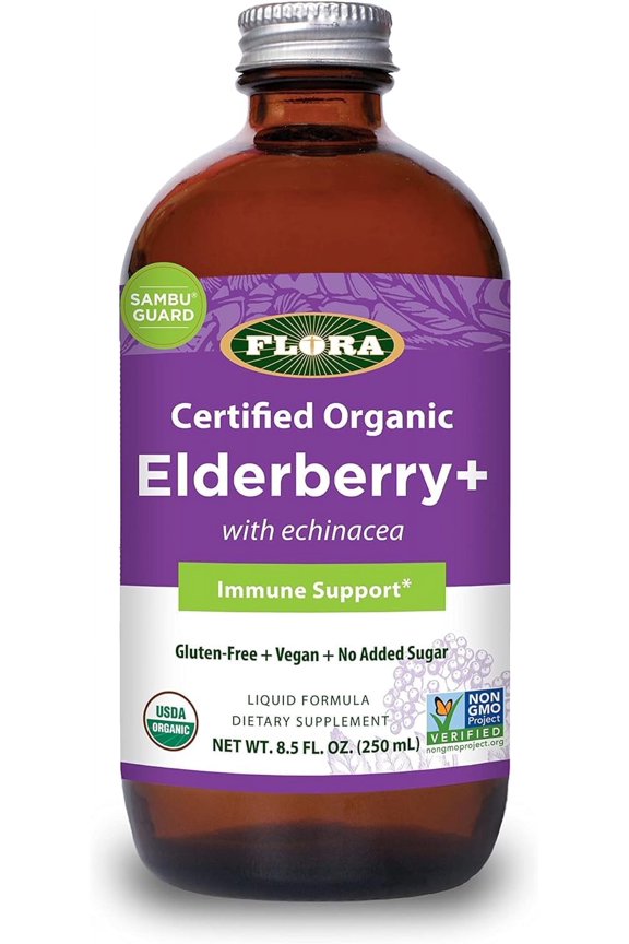Organic Elderberry plus Immune Support - 8.5 fl oz Pack of 3
