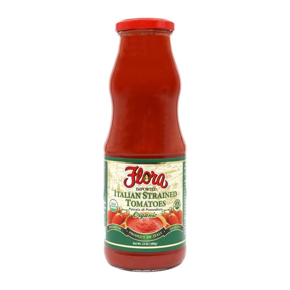 Flora Organic Italian Strained Tomatoes, 24oz