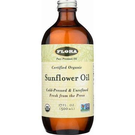 Flora Organic Sunflower Oil -- 17 fl oz Pack of 4