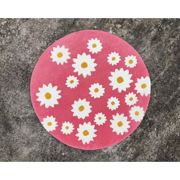 Flora Rug | Custom Handtufted Rug | Flower Rug | Home Dcor Rug