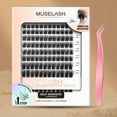 thumbnail image 1 of Artemis Whisper Self-Adhesive Lash Kit | 156PCS Pre-Glued Wide Band Lash Clusters with Lash Applicator | Glue-Free DIY Eyelash Extensions | Lightweight, Cruelty-Free & Vegan | 8-16mm Mixed Lengths, 1 of 6