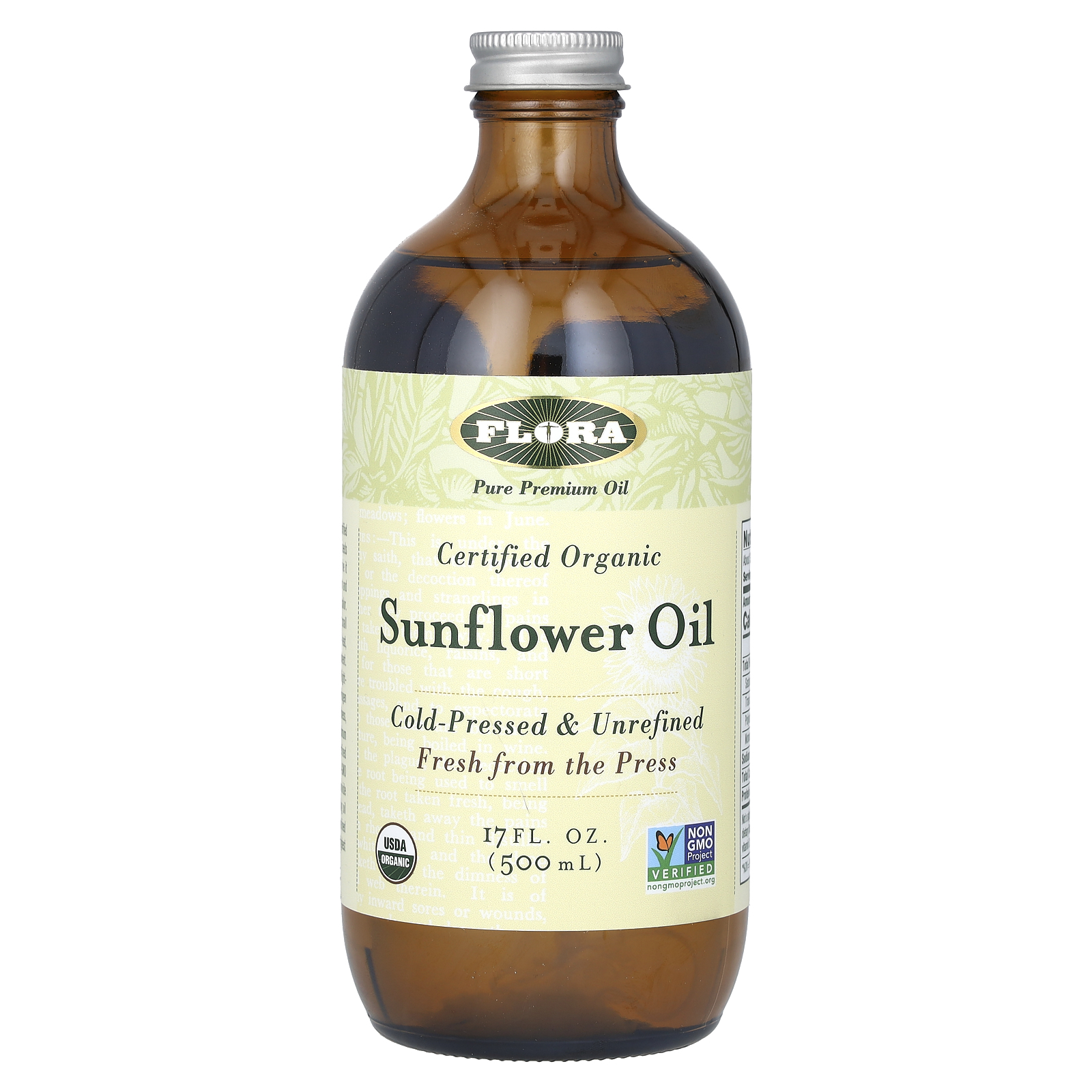Flora Sunflower Oil Certified Organic 17 fl. oz.