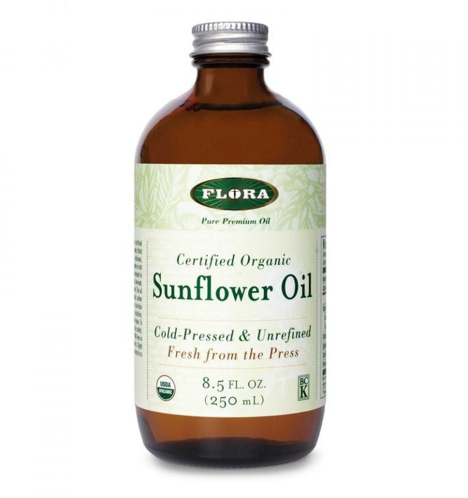 Flora Sunflower Oil Certified Organic 8.5 fl. oz.