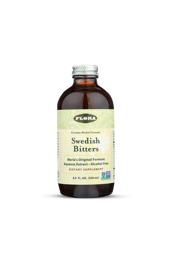 Swedish Digestive Bitters Alcohol-Free 8.5 Fl Oz Traditional Austrian Digestive Herbs for Digestion Improvement, Acid Reflux, Tummy issues and more