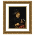 thumbnail image 1 of Flora Thomas Mccaig 12x14 Gold Ornate Wood Frame and Double Matted Museum Art Print Titled - Portrait of Woman with Oranges (1907), 1 of 4
