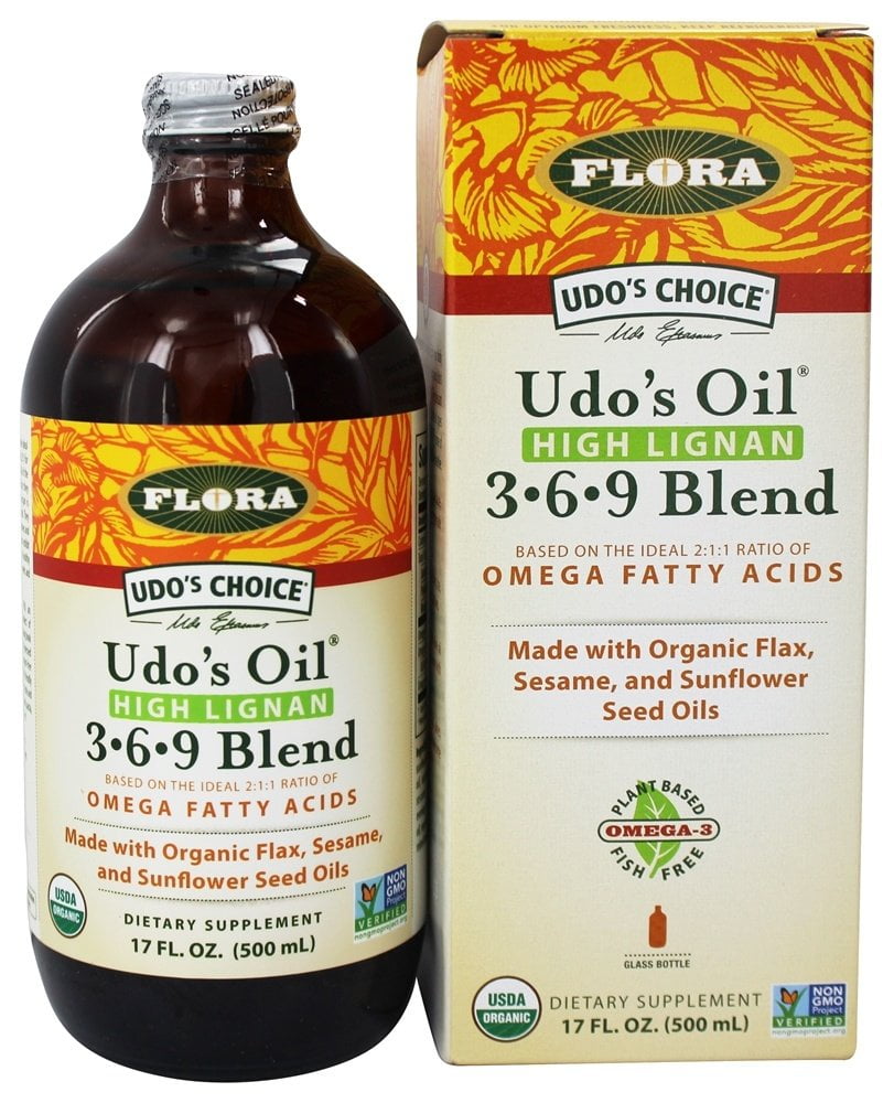 Oh tæppe Tilsvarende Flora - Udo's Choice Udo's Oil High Lignan 3-6-9 Blend - 17 fl. oz.  (Formerly Udo's Choice High Lignan Oil Blend) DAILY BLEND - Walmart.com