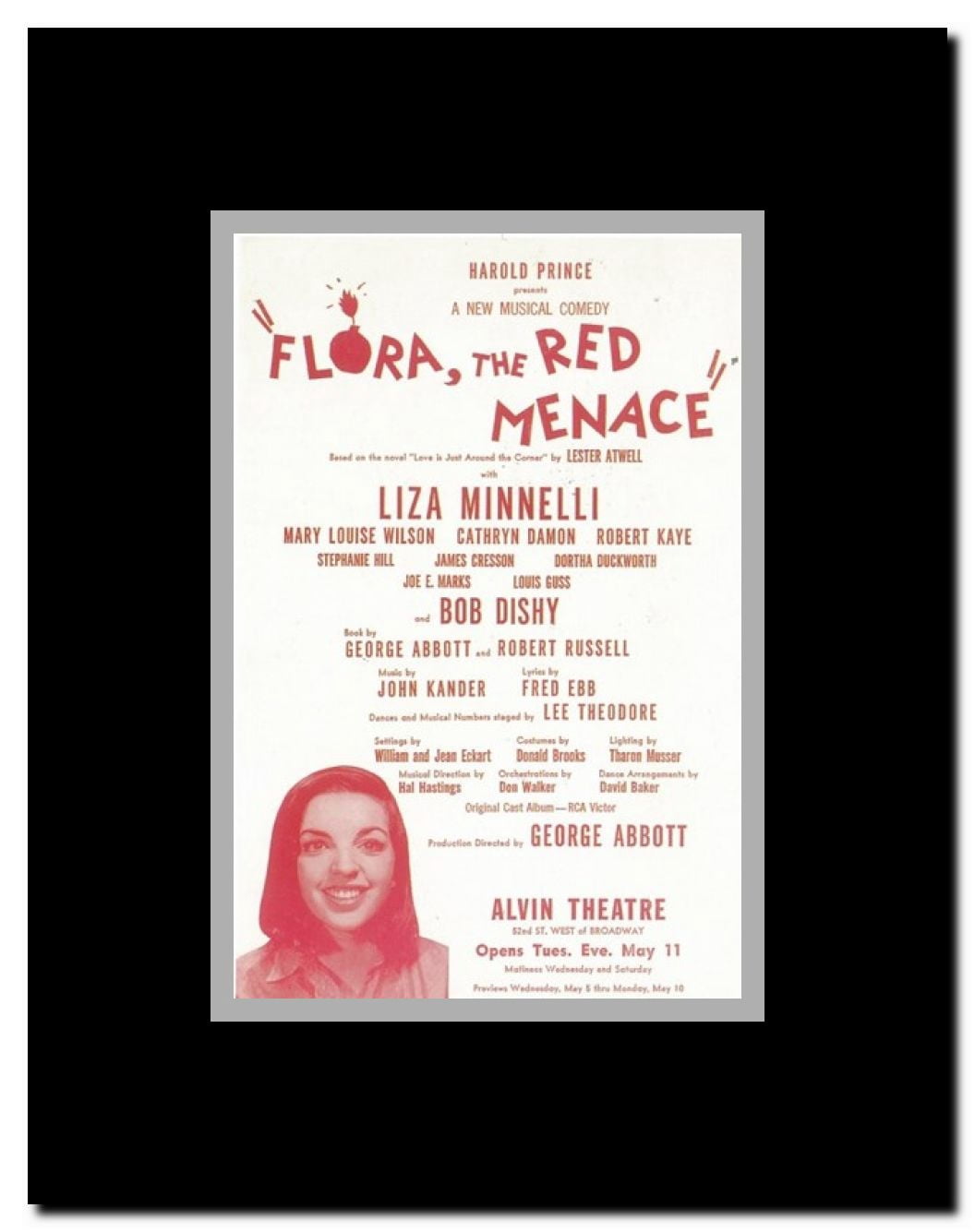 Flora the Red Menace (Broadway) Framed Movie Poster