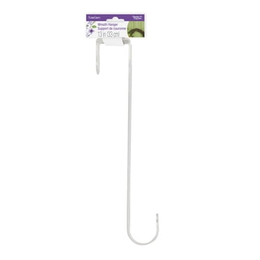 2-Pack Magnetic Wreath Hangers - White Rubber Hooks For Metal Doors Holds 6 Lbs Each