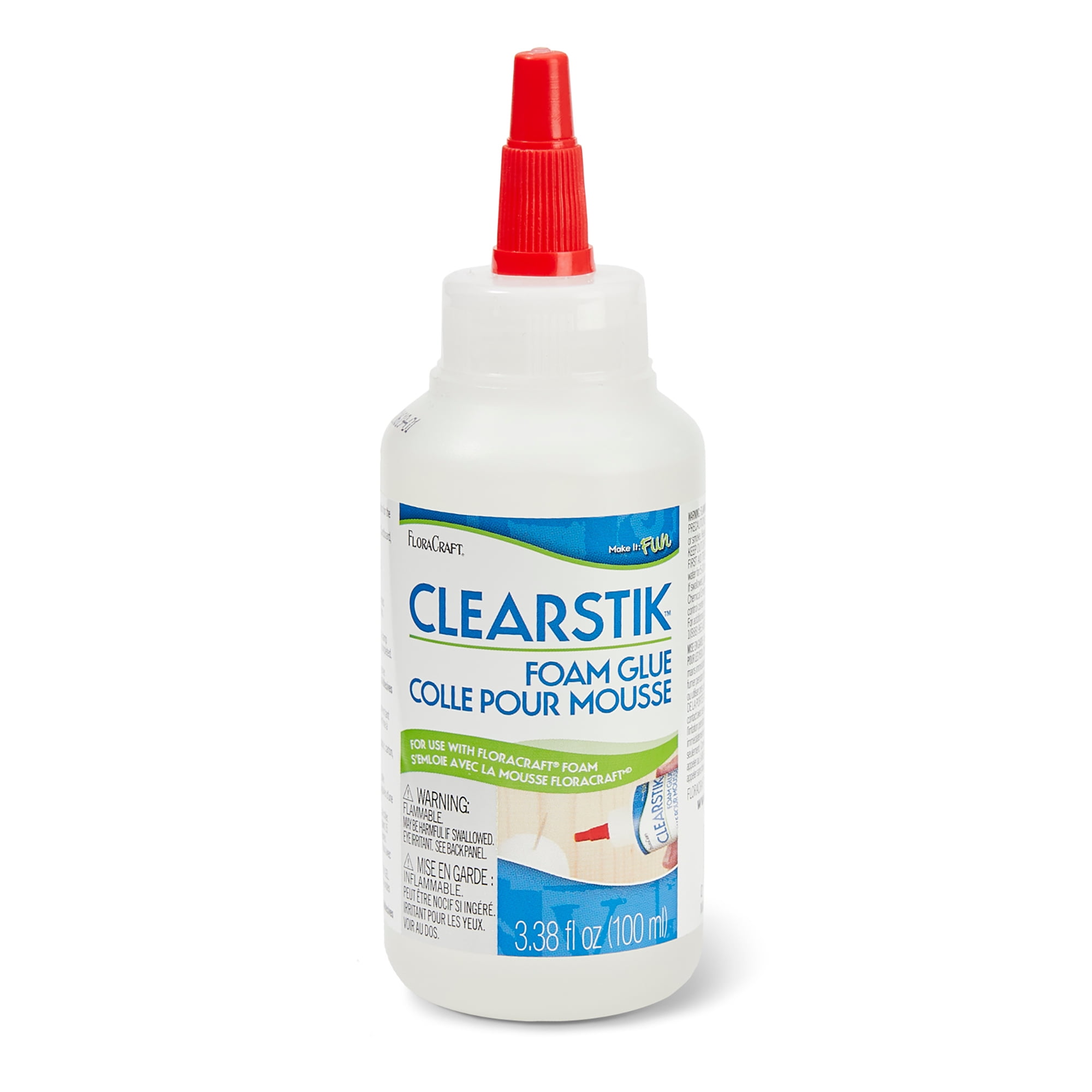 FOAM TAC GLUE - DRIES CLEAR Flexible WATERPROOF FOAM SAFE 2oz