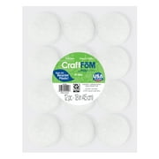 FloraCraft CraftF M 12 Piece Crafting Foam Ball 1.8 White