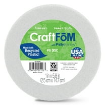 FloraCraft CraftFōM Disc 1 inch x 5.8 inch White