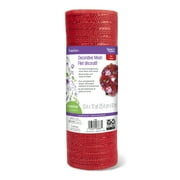FloraCraft Decorative Mesh 10-inch x 10-yard Red