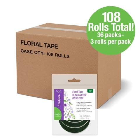 FloraCraft Design It Green Floral Arranging Tape, 108pk