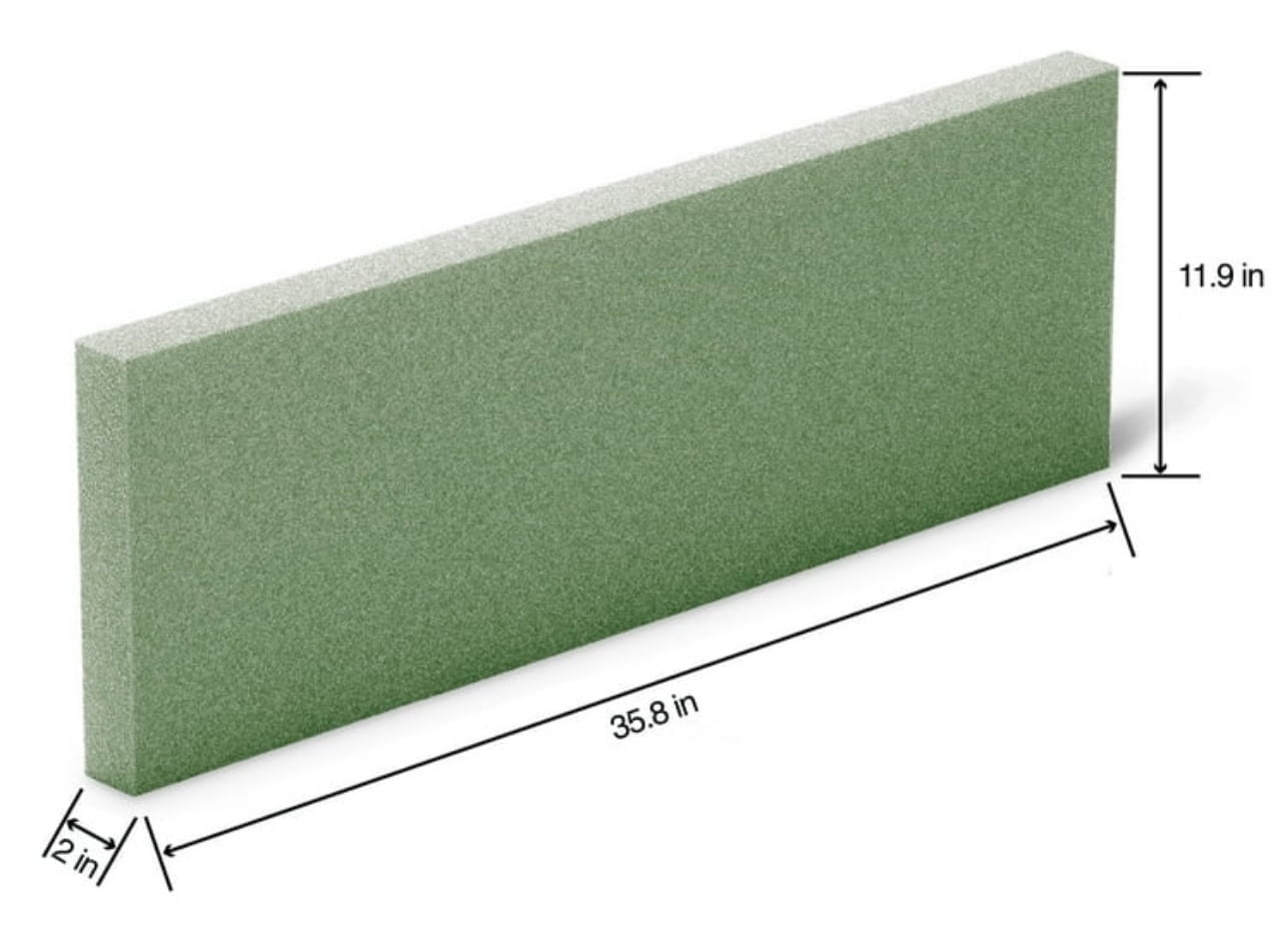 FloraCraft FloraFōM Block Approx 35.8 Inch x 11.9 Inch x 2 Inch Green