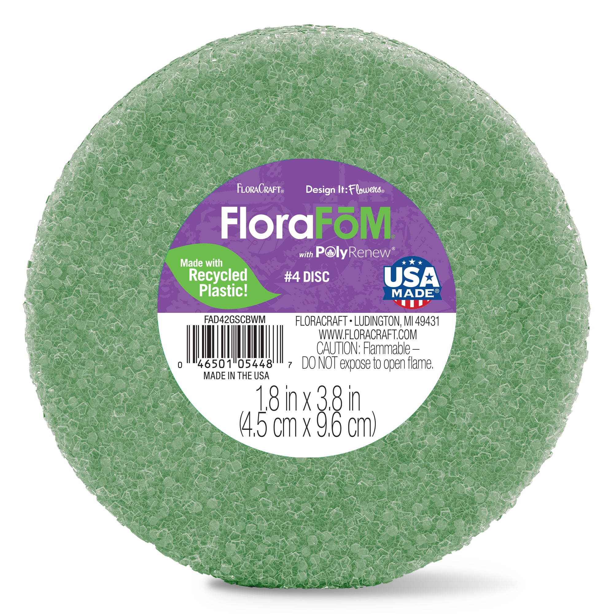 Creativ Oasis Floral Foam, Green, Size 23x11x8 Cm, 1 Pc Foam