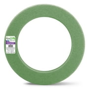 FloraCraft FloraFōM Wreath 2 inch x 15.6 inch Green