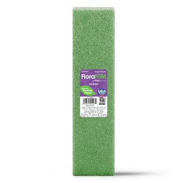 FloraCraft FloraFōM Foam Block 2 inch x 2.8 inch x 11.9 inch Green